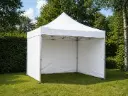 Fin de série: tente pliante 3 x 3 m Solid 50 pvc blanc