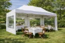 Fin de série: tente pliante 3 x 6 m Solid 50 pvc blanc