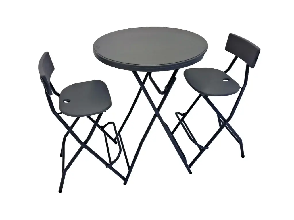 Pack promotionnel - Table haute + 2 chaises de bar