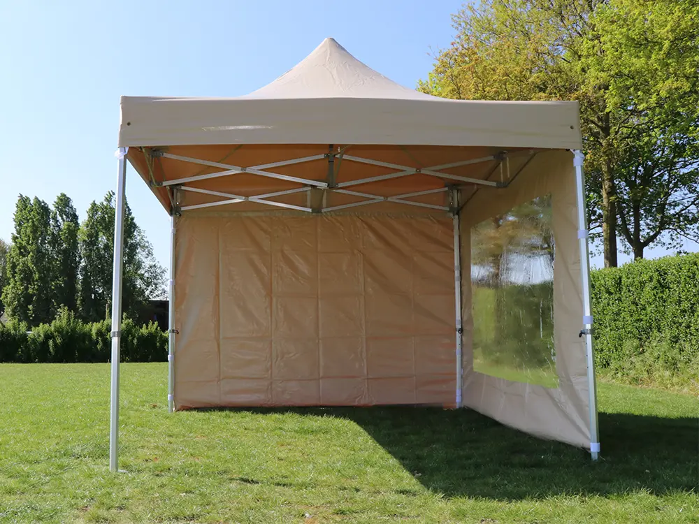 Seconde main: tente pliante 4 x 4 m Solid 50 pvc beige