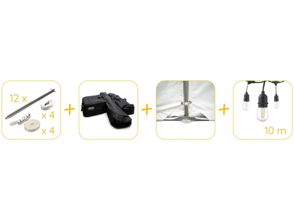 Pack avantage pour tonnelle 4 x 10 m pvc pro 50 (HQ)