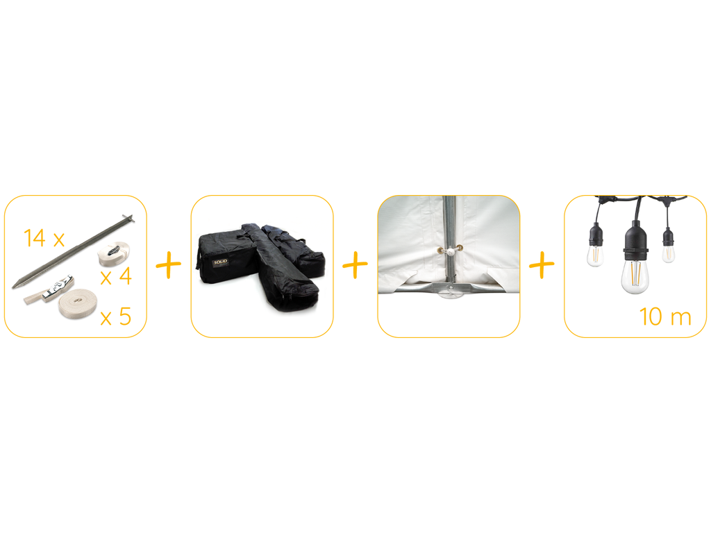 Pack avantage pour tonnelle 6 x 12 m pvc pro 50 (HQ)