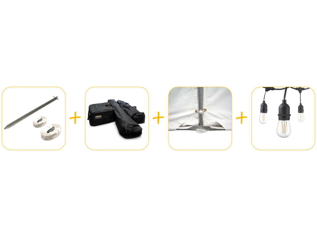 Pack avantage pour tonnelle 6 x 8 m pvc pro 50 (HQ)