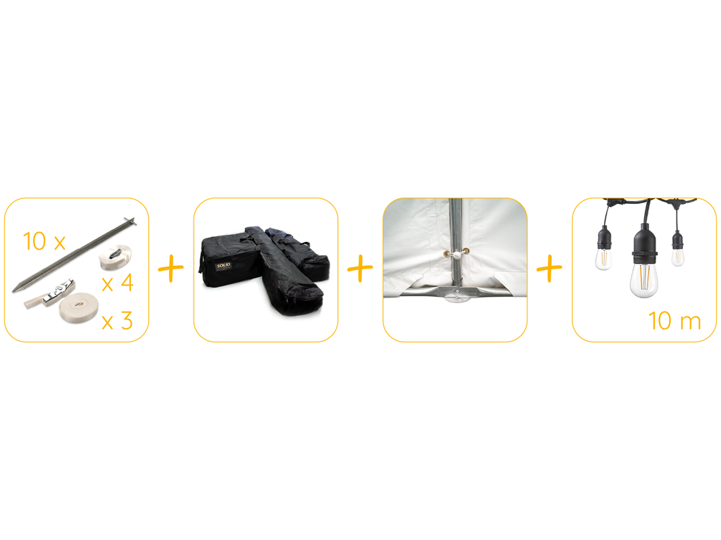 Pack avantage pour tonnelle 6 x 8 m pvc pro 50 (HQ)