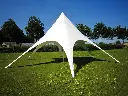 Tente étoile 10 m pvc - blanc