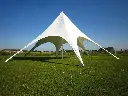 Tente étoile 12 m pvc - blanc