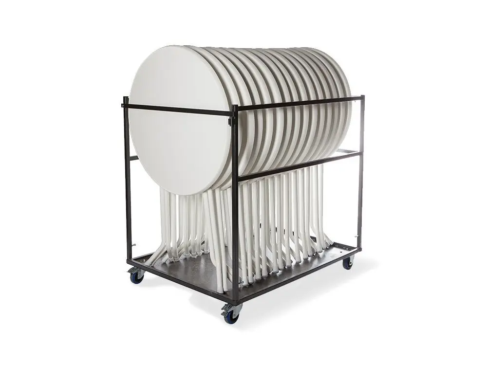Chariot de transport grand pour tables hautes pro