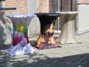 Fin de série : housse stretch design pour table haute 