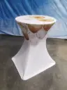 Fin de série : housse stretch design pour table haute 