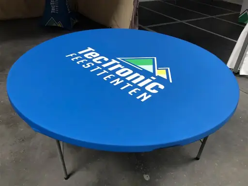 Couvre-plateau imprimé pour table ronde