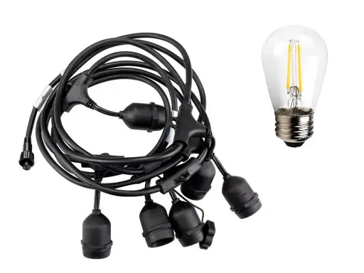 Guirlande lumineuse LED - câble d'extension 4 m (retro)