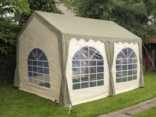 Tonnelle 3 x 4 m polyester beige/sable