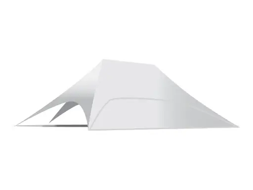 Pièce tente étoile twin 14 m : paroi polyester pleine (côté long)
