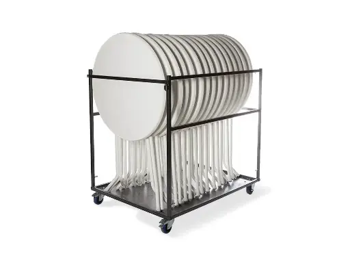 Chariot de transport grand pour tables hautes pro
