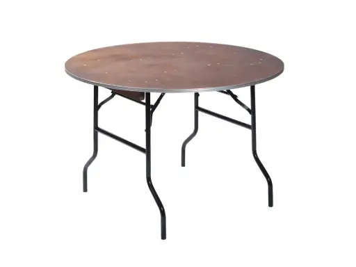 Table ronde pliante - bois