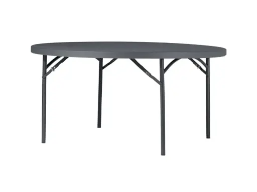 Table ronde pliante - PEHD gris