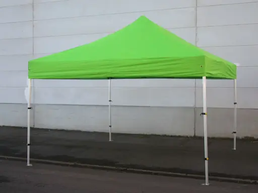 Fin de série : tente pliante 4 x 4 m Solid 50 vert citron