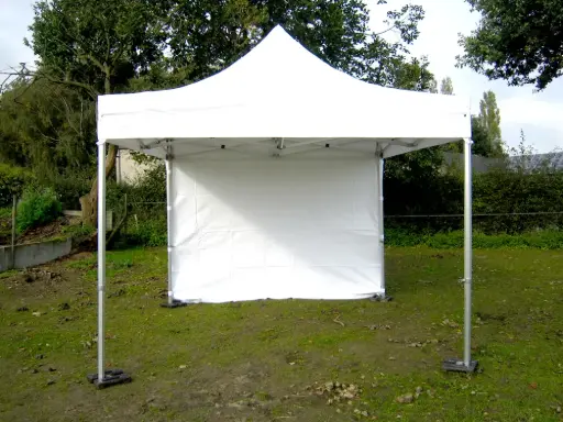 Fin de série : tente pliante 3 x 3 m Solid 50 blanc