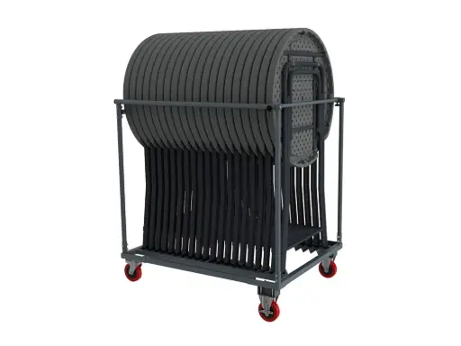 Chariot de transport pour tables hautes basic et plus