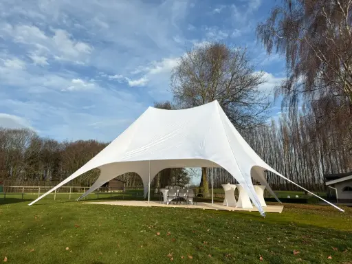 Seconde main : tente étoile twin 12 m blanc